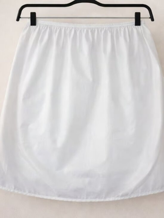 Dresses & Skirts - White Lace Trim Slip Skirt Womens Medium Lingerie Layering Coquette